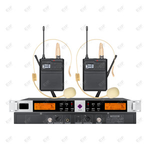 Sistema de Micrófono Inalámbrico de 2 Canales HP-2000, Alimentado por Baterías AA, Conector XLR, para Discoteca/Bar/Club/Uso Doméstico - Product Image 3