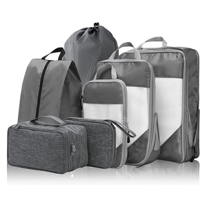 Aangepaste 7-Set Verpakking Kubussen Fabrikant Directe Compressie Reisorganisator Make-Up Borstel Opslag Koffer Essentials - Product Image 1