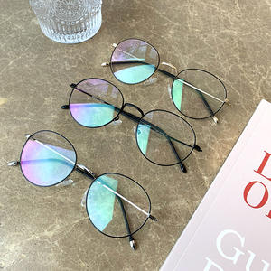 Monturas de Gafas Redondas Qianai Unisex, Montura Completa, Lentes con Protección UV, Anti Luz Azul, Anti Reflejos, Forma Ovalada U1 1931 - Product Image 4