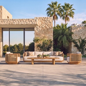 Luxury Villa Outdoor <strong>Sofa</strong> Outdoor Furniture Hotel Teak Outdoor Furniture <strong>Set</strong> Garden <strong>Sofa</strong> <strong>Set</strong> Patio Teak Wooden Outdoor <strong>Sofa</strong> <strong>Set</strong> - Product Image 2