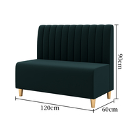 Meubles de restaurant en cuir modernes personnalisés pour poulet frit, pizzeria, café, hôtel, appartement, bar à domicile - Canapé, table et chaises