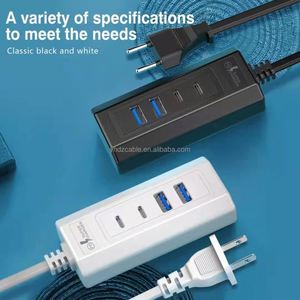 Cargador de Escritorio USB C PD de 20W con Múltiples Puertos para iPhone, Samsung, Android, Adaptador de Viaje USB Portátil Universal - Product Image 5