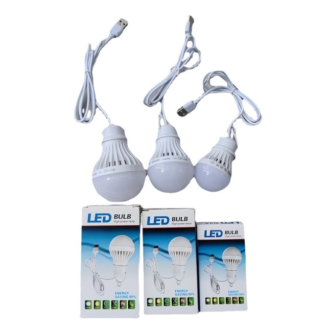 3W 5W 7W High Quality 5v Usb Wired Led Light Bulb Emergency Led House Buld Charging Bulb for Outdoor Camping Garden Lighting