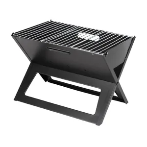 PR-BG001 griglia per barbecue a carbone 3.5mm barre da cucina pieghevole istantanea e facile portabilità per barbecue all'aperto campeggio viaggiare