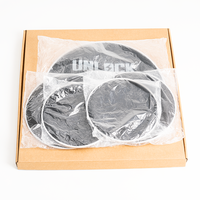 Batterie électronique UNLOCK Pro Black 2/3 couches avec peaux en mesh de 10 à 22 pouces, logo personnalisé, compatible Roland/Alesis CPC-SX2-MH5D