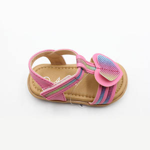 Sandali per neonate estate scarpe basse da principessa per neonati con suola in gomma morbida in pelle PU per scarpe da primo camminatore per bambini piccoli - Product Image 3