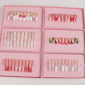 <span class=keywords><strong>Uñas</strong></span> <span class=keywords><strong>Postizas</strong></span> <span class=keywords><strong>de</strong></span> Alta Calidad con Diseño Navideño, <span class=keywords><strong>Uñas</strong></span> Bonitas para Año Nuevo, Hechas a Mano, Cobertura Completa, Arte <span class=keywords><strong>de</strong></span> <span class=keywords><strong>Uñas</strong></span> 3D, Pegamento para <span class=keywords><strong>Uñas</strong></span> - Product Image 1