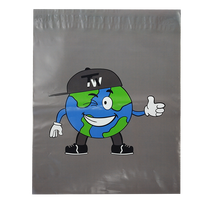 Enveloppe d'expédition personnalisée en polyéthylène avec impression de dessins animés, auto-adhésive, sac de coursier pour le commerce électronique