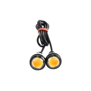 Ampoule à LED DRL Eagle Eye pour voiture Feux de circulation diurne COB 12V 18mm 23mm Accessoires de style moto Marqueur de recul Feux de brouillard