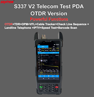 S337V2 OTDR 1310/1550nm, localisateur de défauts de câble TDR, multimètre, testeur de puissance, VFL, scanner de codes-barres, vérification de la séquence de ligne IPTV, test de télécommunications, PDA