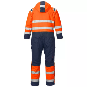 Hot Sale Orange / Black One Piece Hi Vis Freezer High Visibility <strong>Waterproof</strong> Quilted Winter Insulated <strong>Boiler</strong> <strong>Suit</strong> - Product Image 6