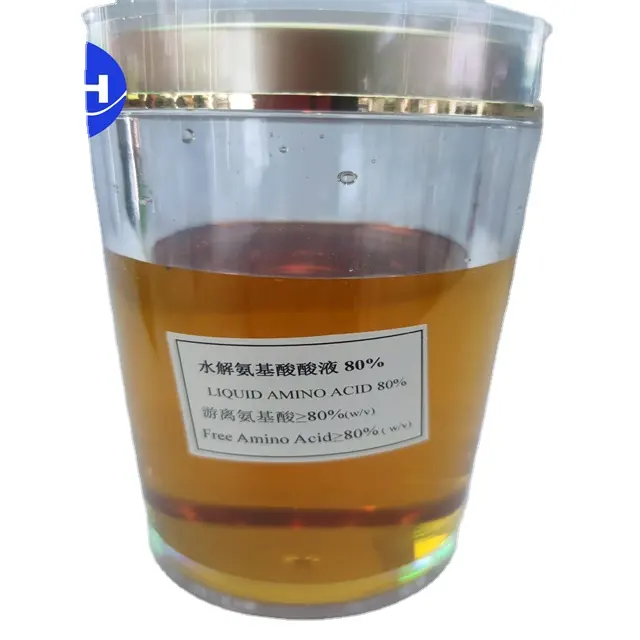 Hydrolyzed Amino Acid Liquid 800g/L As Material For Organic Fertilizer Formulation Making