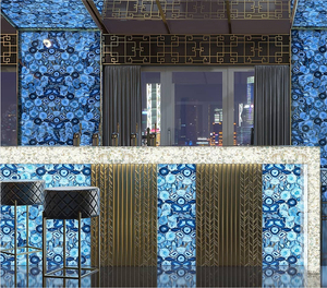 Nội Thất Agate Tường Tầng Trang Trí Mờ Bán Quý Blue Agate Đá Phiến - Product Image 4