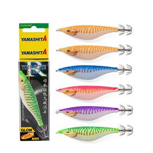 Appât de pêche lumineux japonais YAMASHITA New TOTO SUTTE R Wide Belly <span class=keywords><strong>Balance</strong></span> Shrimp Live Bait Wooden Squid Hook - Product Image 1