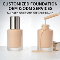 Fond de teint liquide mat à couvrance totale SPF30, contrôle du sébum et longue tenue, avec hydratant et effet éclaircissant pour tous types de peaux