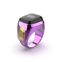 Neu eingetroffener Smart Tasbih Zikr Ring, wasserdicht, mit digitaler Anzeige, muslimischer Gebetszeit-Erinnerungs- und Alarmfunktion, App-Steuerung, magnetisch