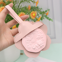 Support pour tablette d'aromathérapie YY en cuir PU, étui pour tablette d'aromathérapie, décoration suspendue pour la maison, porte-bougie en forme de fleur pour voiture