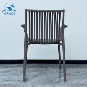 Vente en gros de chaises d'accoudoir de salle à manger contemporaines de haute qualité modernes en plastique rotin loisirs de plein air pour hôtels salons parcs - Product Image 4