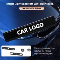 Emblema de Parrilla Delantera Iluminado por LED con Logotipo Personalizado, Insignia Decorativa para Modificación Exterior de Automóviles, Lámpara Decorativa, Accesorios de Iluminación para Automóviles
