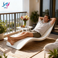 Chaise longue moderne en fibre de verre durable et écologique pour la maison, le bureau, la salle à manger, le salon, la chambre à coucher, l'hôtel