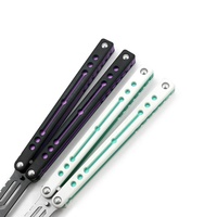 Couteaux d'entraînement non tranchants en aluminium CNC T6061 avec manche G10, outils d'exercice et de camping, couteau d'entraînement, outil EDC SQ Nautilus