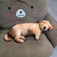 Bantal Boneka Beruang Simulasi Poliester Super Lembut Lucu Imut Boneka Beruang Tidur Mainan Hewan Peliharaan