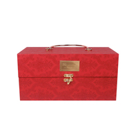 Portable en gros de luxe personnalisé vert papier d'impression mariage invité boîte d'emballage cadeau décorative avec serrure