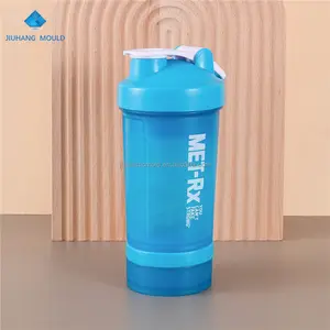 500ml özel 3 katmanlı plasitk protein karıştırıcı şişe depolama hap kutusu 3 in 1 çok fonksiyonlu shaker bardak