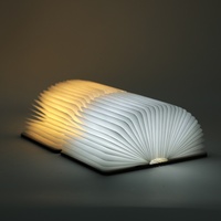 Mini lámpara LED recargable para libros, función de luz nocturna, Dormitorio en forma de libro, decoración del hogar, enchufable USB, artículos de papel Kraft