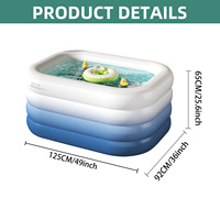 Piscine gonflable multifonctionnelle Piscine intérieure à balles Piscine jouet pour enfants Baignoire gonflable personnalisable