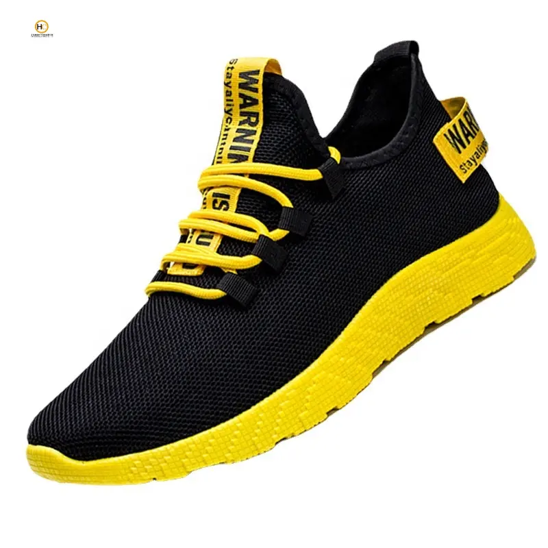 21 fitness walking shoes Fashion Trend Casual Sports Shoes yellow/red Student Running Shoes Sneakers
