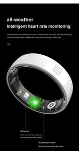 Nuevo anillo de salud inteligente elegante con monitoreo de frecuencia cardíaca y seguimiento del sueño para entusiastas del fitness - Product Image 5