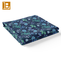 Kain Katun Poplin Bunga Besar Berkualitas Tinggi BILU, Kain Floral untuk Pakaian