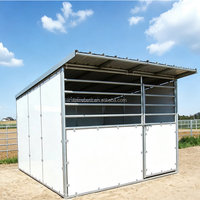 Stalles portables pour chevaux avec toit
