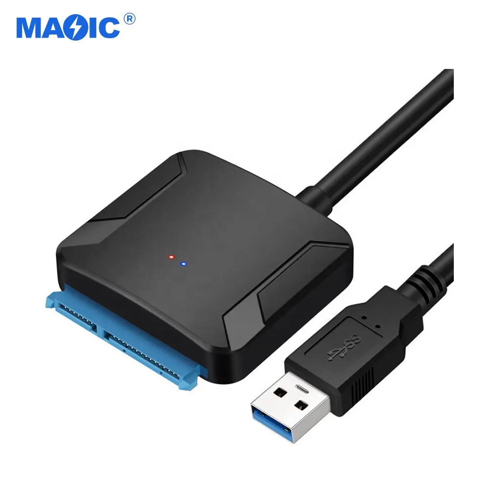 USB3.0 to Sata 22Pin Adapter for 2.5" 3.5" HDD SSD to 10TB with or without Power Adapter Read IPFS Rotation Wiring USB to Sata