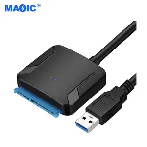 USB3.0 to Sata 22Pin Adapter for 2.5" 3.5" HDD SSD to 10TB with or without Power Adapter Read IPFS Rotation Wiring USB to Sata