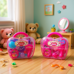 Trousse de beauté pour enfants 24x22x6 cm – Kit de maquillage d'imitation - Product Image 3
