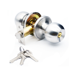 587 ट्यूबलर नॉब लॉक सेट दरवाजा लॉक बॉल नॉब एंट्री स्टेनलेस स्टील 201/304 - Product Image 1