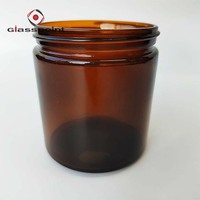 Pot en verre ambré vide de 30 ml avec bouchon et doublure en plastique