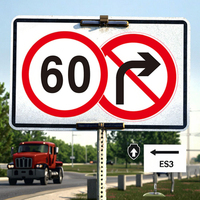 Panneau de signalisation routière personnalisé en acier réfléchissant, panneau de signalisation routière en aluminium, flèche personnalisée, contenu personnalisé, signalisation routière de sécurité, rouge + noir