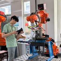 HJZ Roboter-Laserschweißmaschine Automatische Schweißmaschine Roboter mit CE CNC Benutzerfreundlicher Lichtbogenschweißroboter