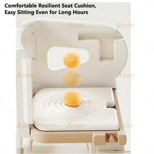 Silla <span class=keywords><strong>de</strong></span> Crecimiento para Niños <span class=keywords><strong>de</strong></span> HDPE, 2 Niveles Ajustables, Silla <span class=keywords><strong>de</strong></span> Comedor y Estudio para Bebés con Cinturón <span class=keywords><strong>de</strong></span> Seguridad y Ruedas Giratorias, para Niños <span class=keywords><strong>de</strong></span> 6 <span class=keywords><strong>Meses</strong></span> <span class=keywords><strong>a</strong></span> 12 <span class=keywords><strong>A</strong></span>ños - Product Image 2