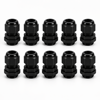 Black Nylon IP68 UL94 V2 CE RoHS M20 Thread Industrial Electrical Enclosure OEM Supplier Waterproof Cord Grip