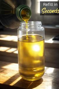 Bouteille pulvérisateur d'huile 2-en-1 en verre avec pompe, vaporisateur d'huile d'olive pour la cuisine - Product Image 5