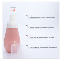 Emballage cosmétique souple en PET coloré écologique 100 ml 200 ml 300 ml Bouteille de mousse pour le corps Bouteille en plastique Bouteille de shampoing avec pompe