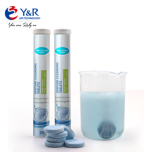 Eco-Friendly <strong>Teeth</strong> Whitening Anti-Solid Dental Cleaning Tablets <strong>Plastic</strong> Tube Pack for Oral Care Denture/<strong>Retainer</strong> Repairing - Product Image 1