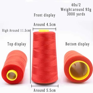 Vente en gros de fils à coudre en polyester 100% filé écologique 40/2 pour la couture - Product Image 5