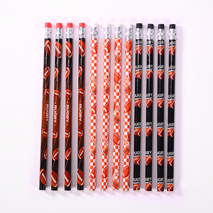 Lápices de Madera con Diseño de Fútbol, con Borradores, Grafito HB de 5.0 mm, Impresión Digital, Herramientas de Escritura para Estudiantes - Product Image 4
