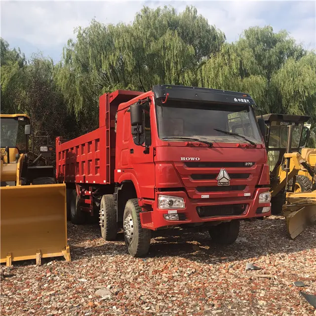 6x4 8x4 סין Howo משאית מחיר חדש טיפר מפנה משליך משאית משמש Dump משאיות