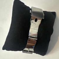 Montre automatique pour homme, ton argenté, boîtier en acier inoxydable, cadran vert soleil, calendrier, bracelet en métal, montre-bracelet quotidienne